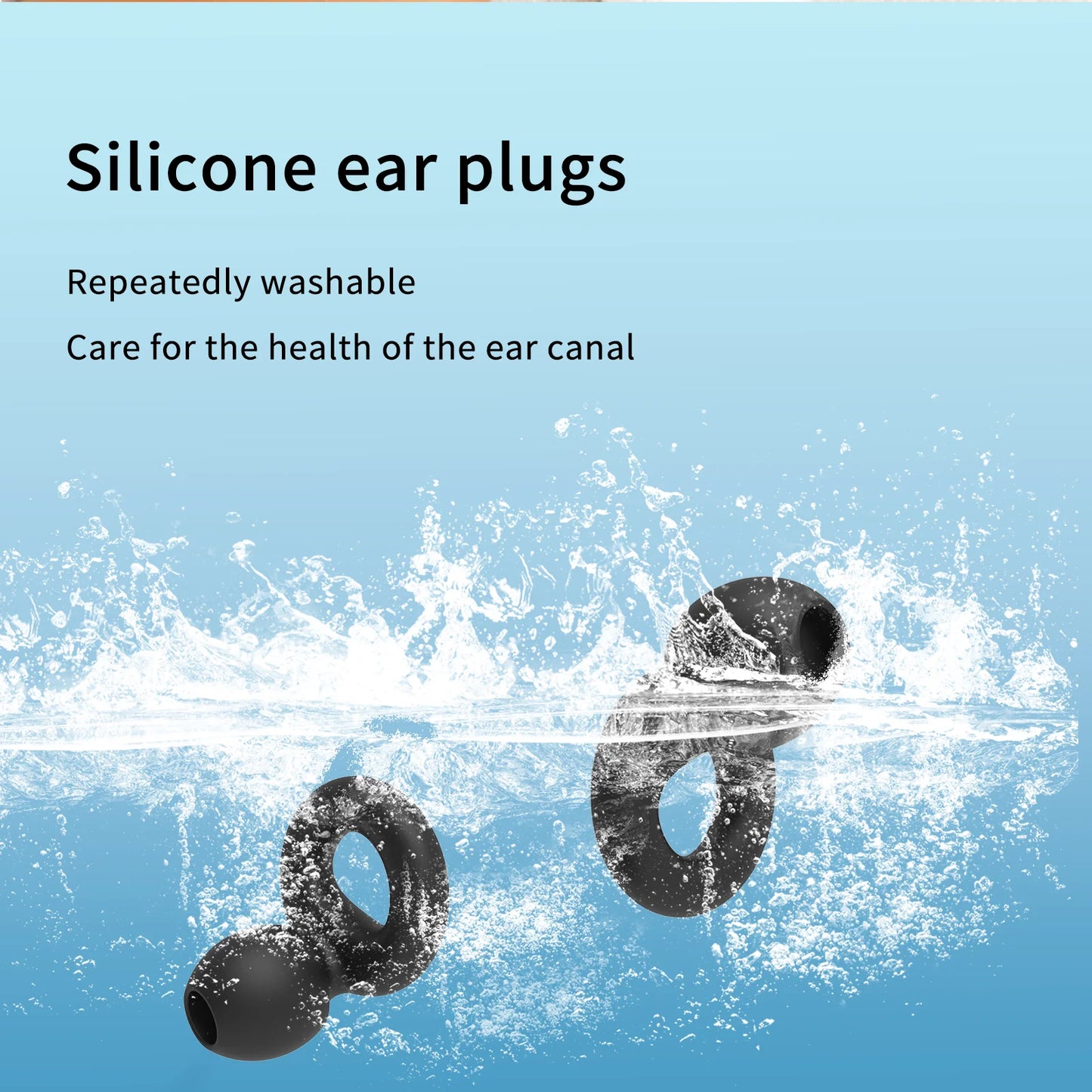 ComfortSilence™ Reusable Silicone Ear Plugs – Noise Reducing